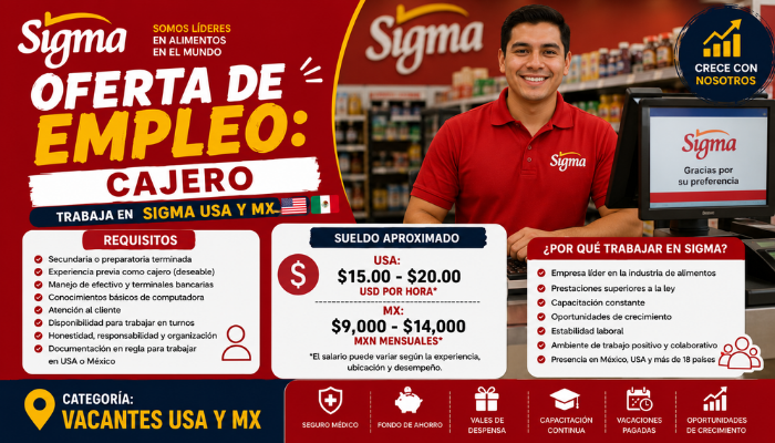 Cajero Sigma USA y MX