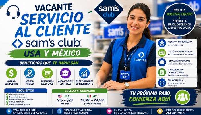 Servicio al Cliente Sam's Club USA y MX