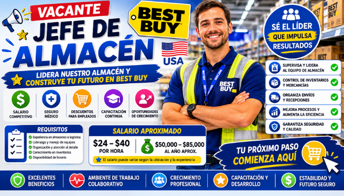 Jefe de Almacén Best Buy USA